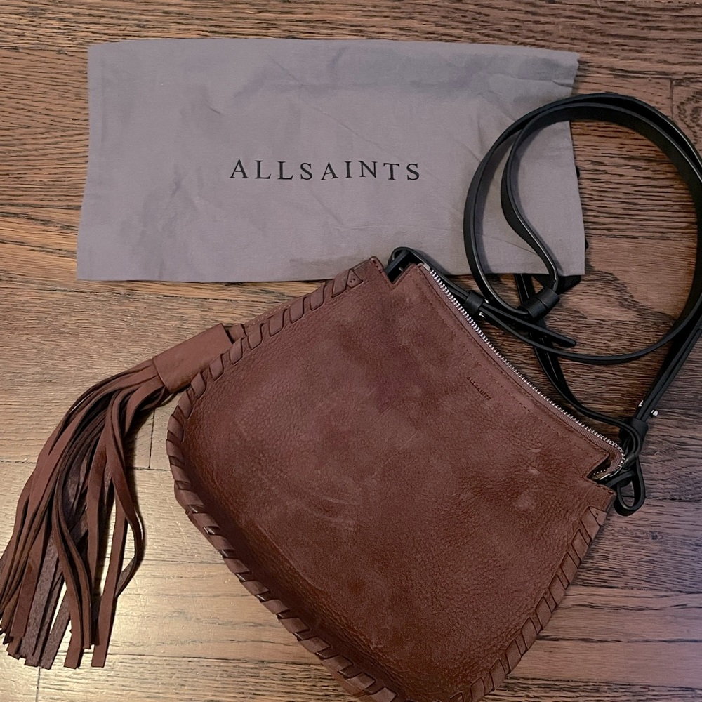 All Saints Suede purse